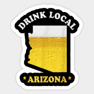 Arizona Beer Map TShirt Drink Local Brewmaster Gift Sticker